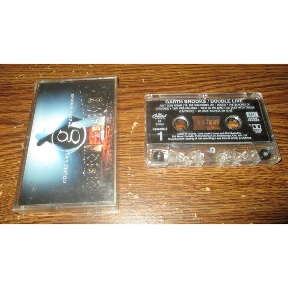 Garth Brooks - Double Live Cassette Two on cassette (Capito Records, 1998) - Picture 1 of 4